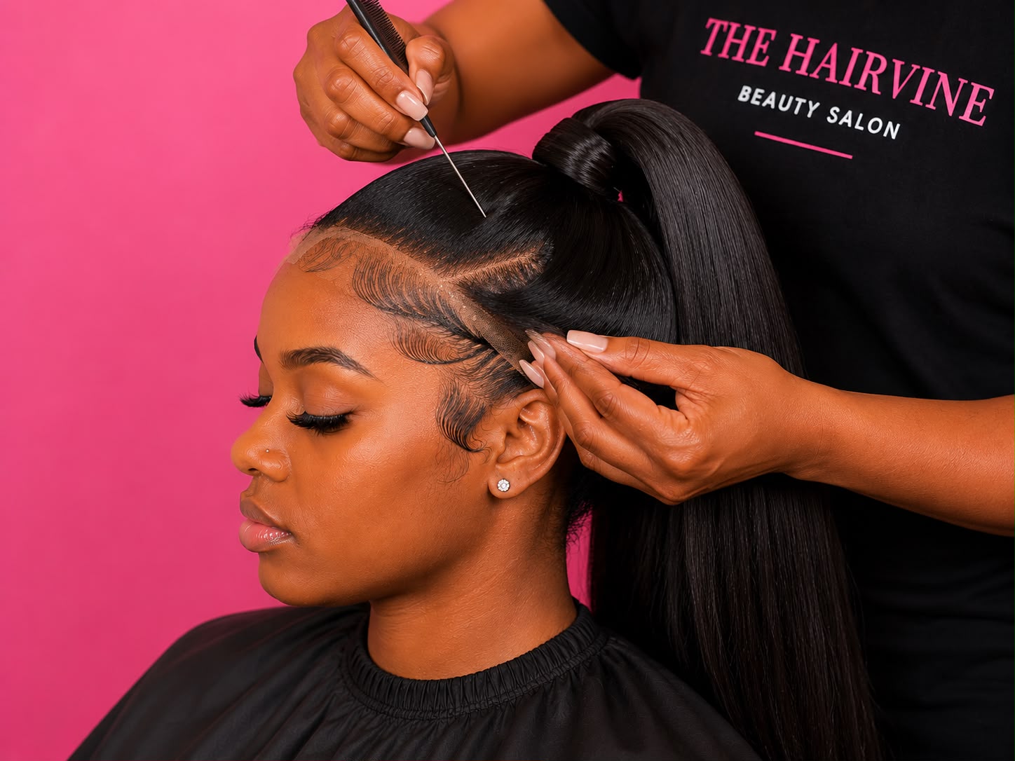 Frontal Ponytail Install Own Hair